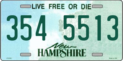 NH license plate 3545513