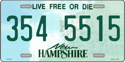 NH license plate 3545515