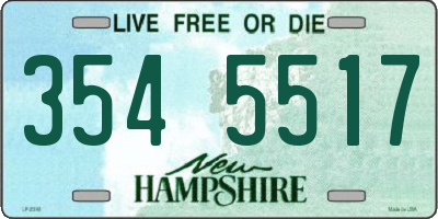 NH license plate 3545517