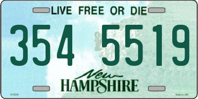 NH license plate 3545519