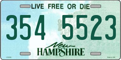 NH license plate 3545523