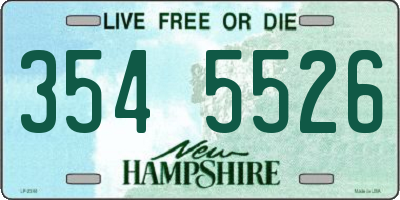 NH license plate 3545526