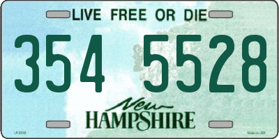 NH license plate 3545528