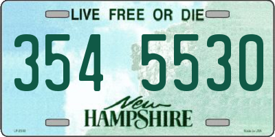 NH license plate 3545530