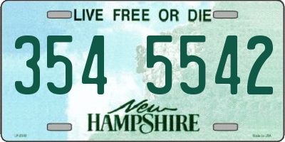 NH license plate 3545542