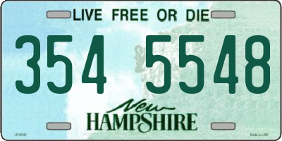NH license plate 3545548