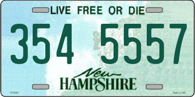 NH license plate 3545557