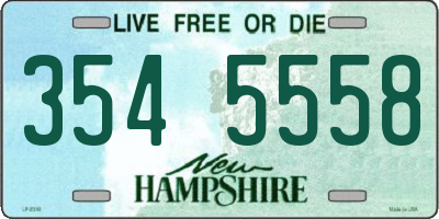 NH license plate 3545558