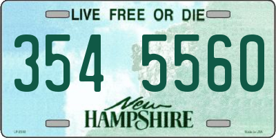 NH license plate 3545560