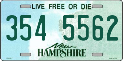 NH license plate 3545562