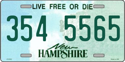 NH license plate 3545565