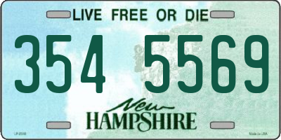 NH license plate 3545569