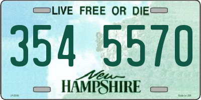 NH license plate 3545570