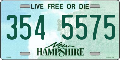 NH license plate 3545575