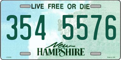NH license plate 3545576