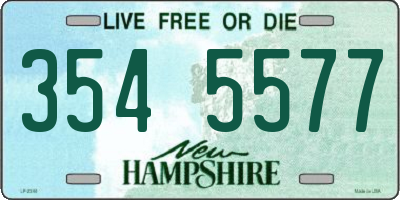 NH license plate 3545577