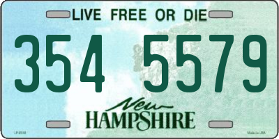 NH license plate 3545579