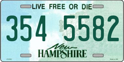 NH license plate 3545582