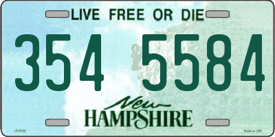 NH license plate 3545584