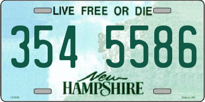 NH license plate 3545586