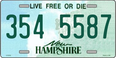 NH license plate 3545587