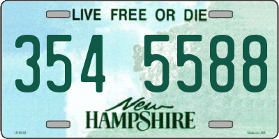 NH license plate 3545588