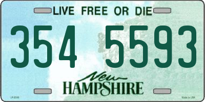 NH license plate 3545593