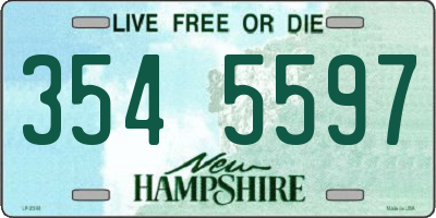 NH license plate 3545597