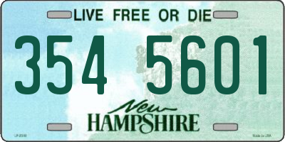 NH license plate 3545601