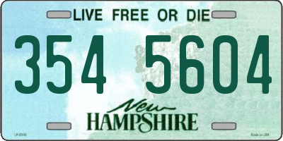NH license plate 3545604