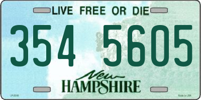 NH license plate 3545605