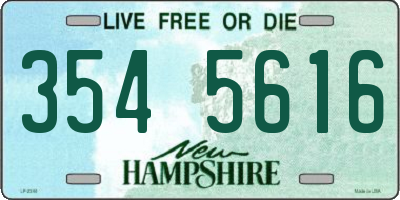 NH license plate 3545616