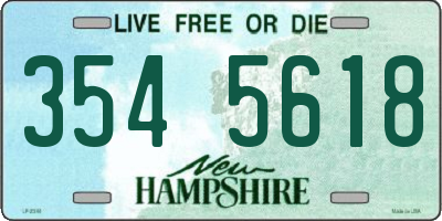 NH license plate 3545618
