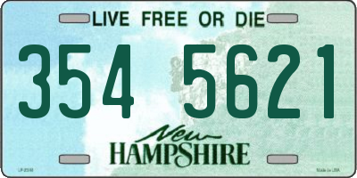 NH license plate 3545621