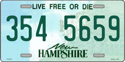 NH license plate 3545659
