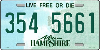 NH license plate 3545661