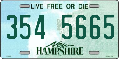 NH license plate 3545665