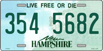 NH license plate 3545682
