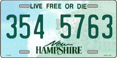 NH license plate 3545763