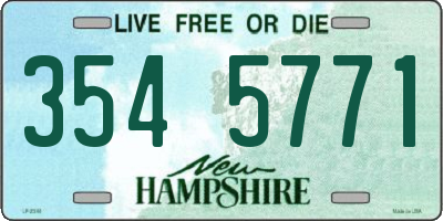 NH license plate 3545771