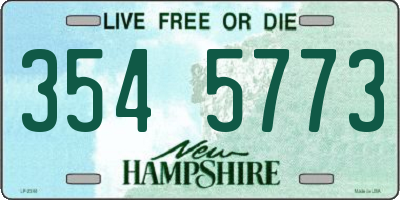 NH license plate 3545773