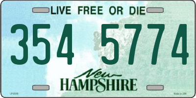 NH license plate 3545774