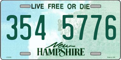 NH license plate 3545776