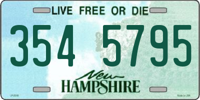 NH license plate 3545795