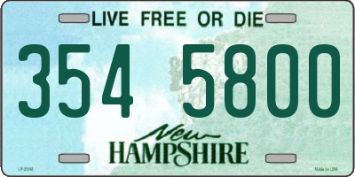 NH license plate 3545800