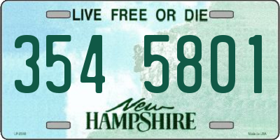 NH license plate 3545801
