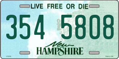 NH license plate 3545808