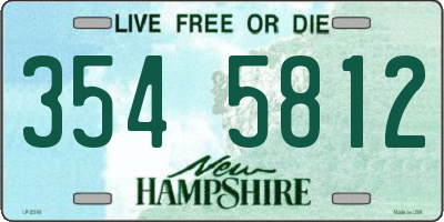 NH license plate 3545812