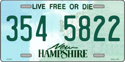 NH license plate 3545822