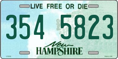 NH license plate 3545823